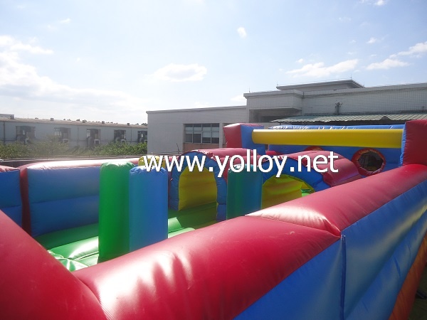 Giant Inflatable Bouncer Obstacle Course With Slide