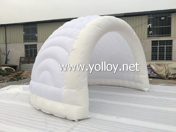 Inflatable half dome tent with LED light for party tent