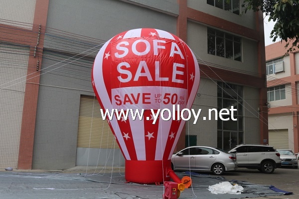 Inflatable advertising balloon