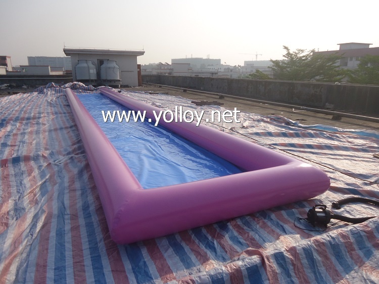 Air Sealed Inflatable Slip N side, Inflatable Water Slides For Lake