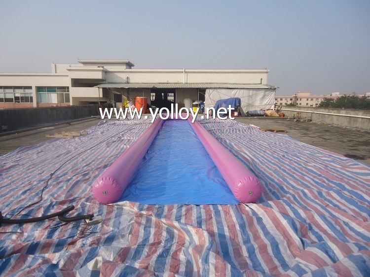 Air Sealed Inflatable Slip N side, Inflatable Water Slides For Lake