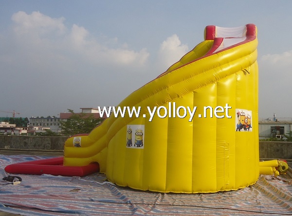 Outdoor playground inflatable water slide toys with pool