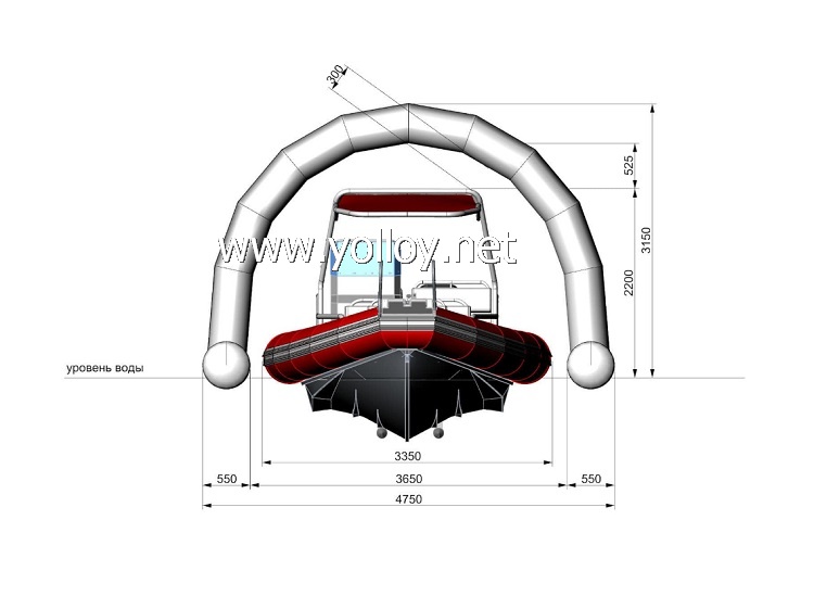 Boat Technical Inflatable Shelter for Repair