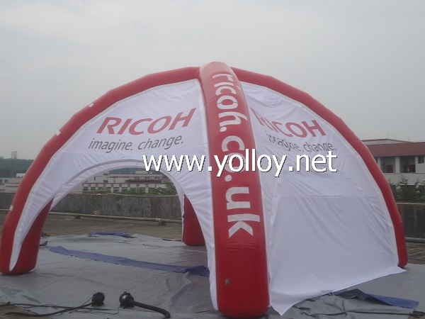 Inflatable dome tent for advertising
