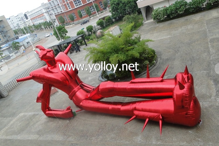 Outdoor decoration giant inflatable cartoon robot for advertising