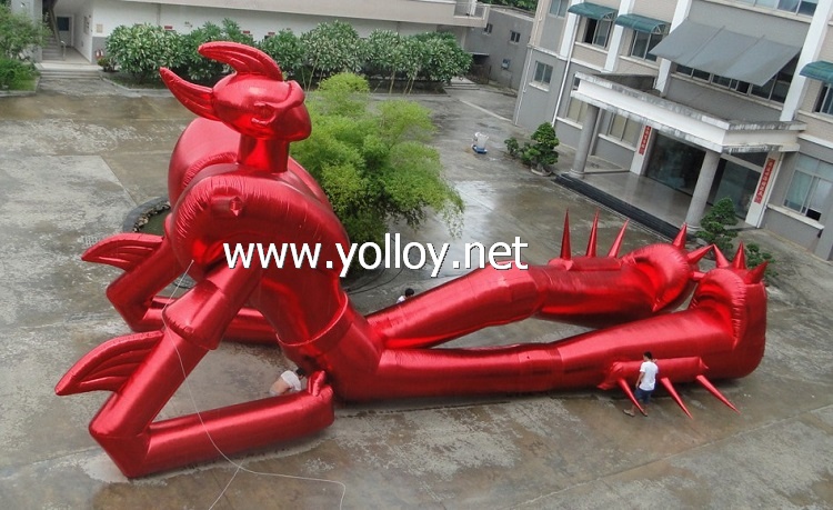 Outdoor decoration giant inflatable cartoon robot for advertising