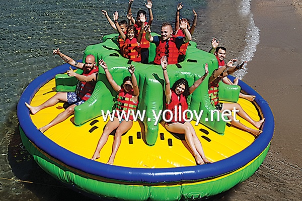 Inflatable towable Twister boat