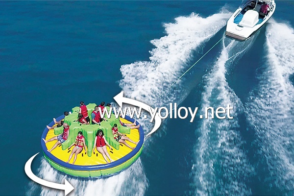 Inflatable towable Twister boat