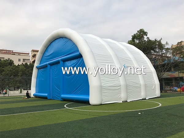 Large inflatable storage building tent