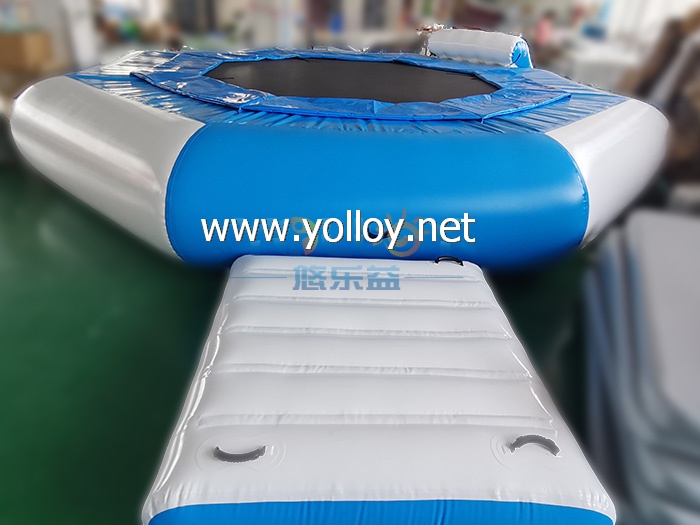 Water bouncer trampoline combo slide