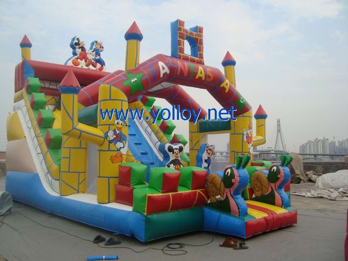 Mickey and Minnie fantastic inflatable slide