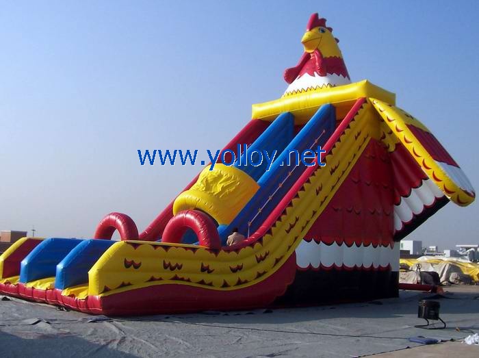 Big Rooster Inflatable Slide for event party