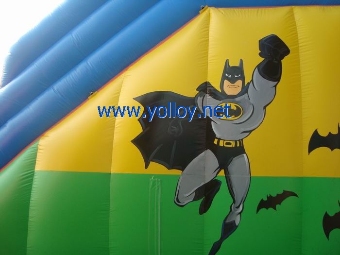 Outdoor batman large commercial inflatable slide