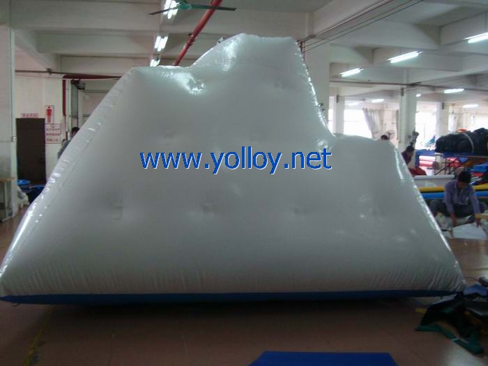Inflatable iceberg floating climbing game
