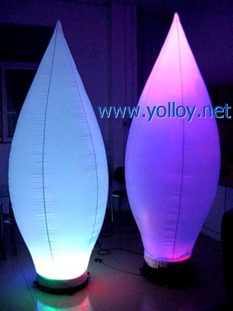 Portable inflatable light change bulb