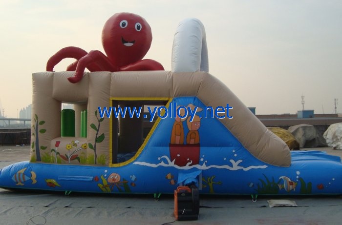 Giant octopus inflatable bouncy bounce castles