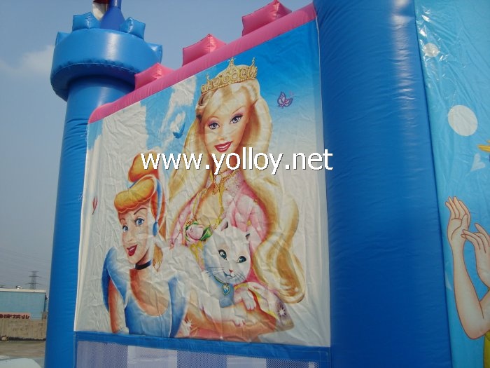 Disney princess party castle jumping inflatable