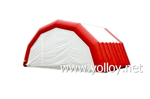 Garage painting workstation inflatable tent
