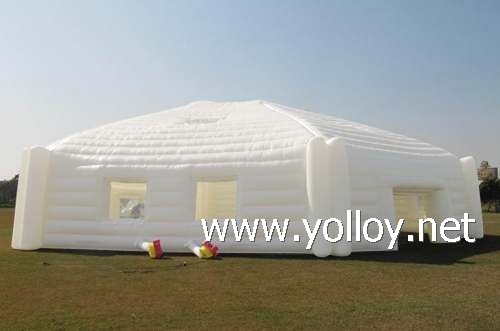 Outdoor huge white hexagon inflatable marquee for party