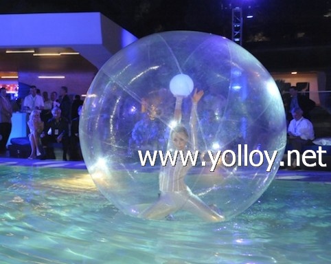 clear inflatable dancer bubble ball