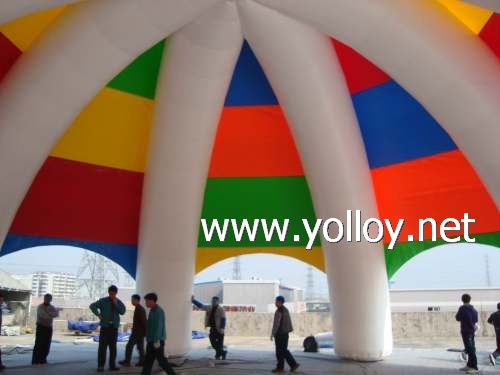Inflatable spider exhibition dome tent for advertising