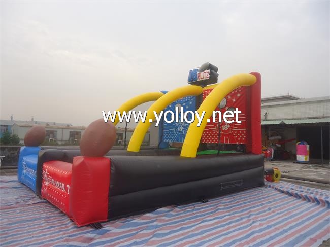 inflatable football shootout interactive game