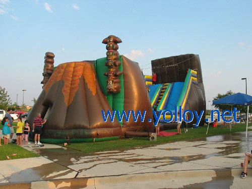 Zip Line inflatable Obstacle course for event party