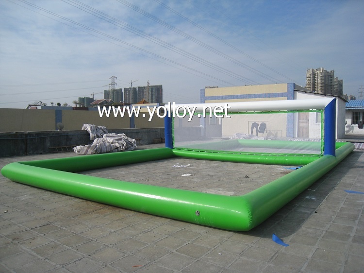 water floating inflatable volleyball court