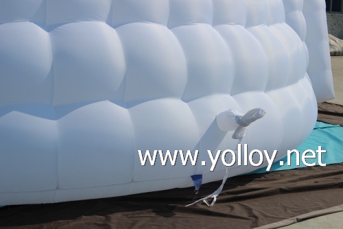 Air dome double layer tent inflatable building