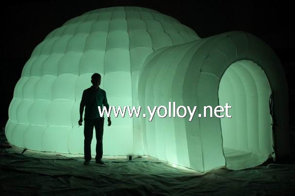 LED Inflatable Igloo Dome Tent