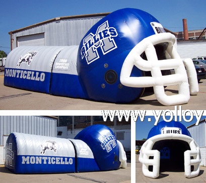 Inflatable Combo Helmet Sports Tunnel Tent