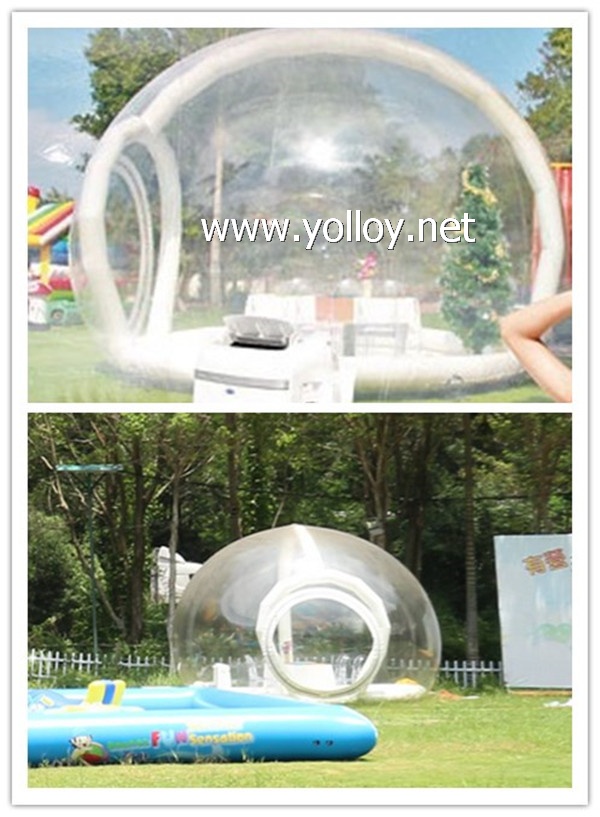 Inflatable bubble house