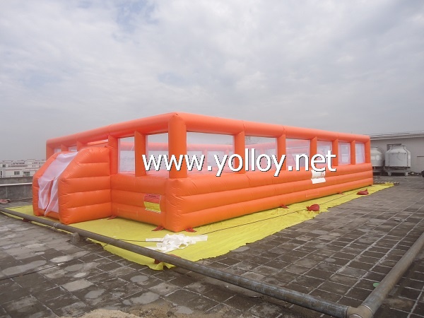 Orange Inflatable Soccer Football Sports Pitches