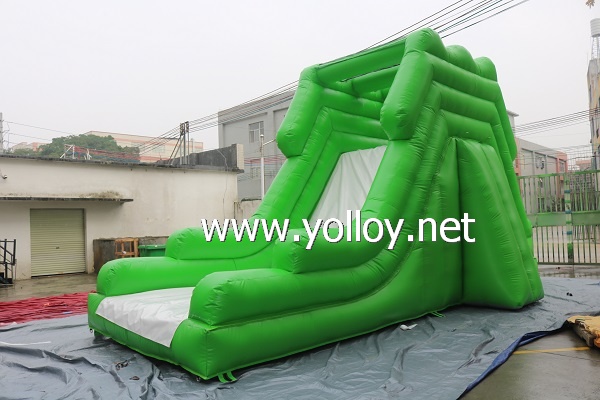 Inflatable Green Large Dry Slide For Kids and Adults