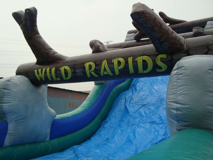inflatale wild rapids slide