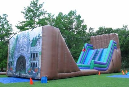 zip line bouncy slide