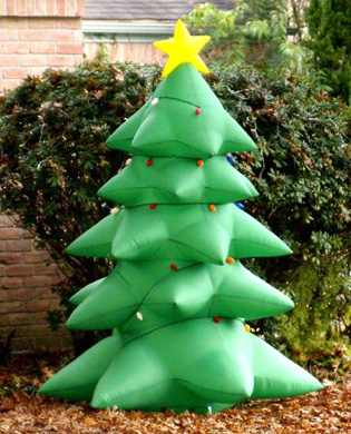 Yard Christmas tree decoration