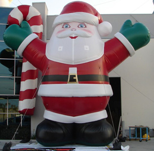 Giant santa inflatable