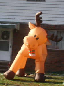 inflatable reindeer
