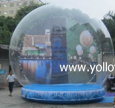large inflatable life size snow globes 