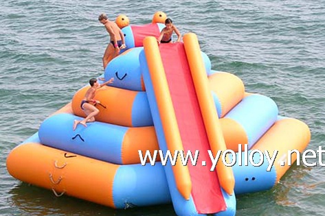 Inflatable steep sports climb water glider game