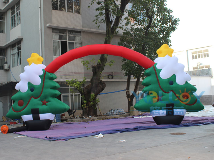 inflatable christmas tree arch