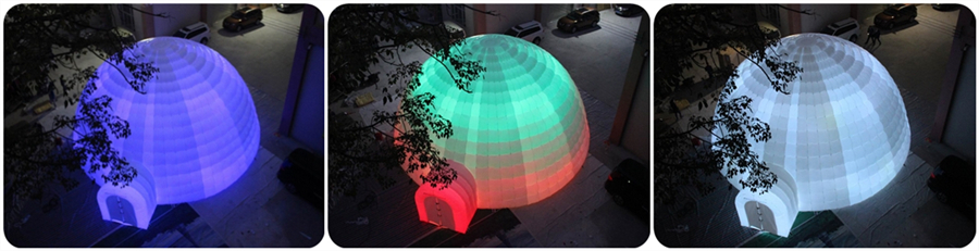 LED Inflatable dome tent