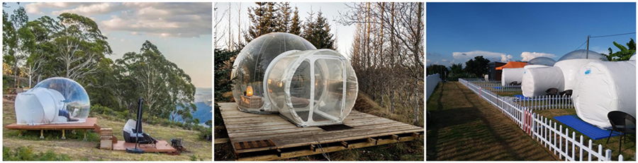 outdoor inflatable clear bubble tent