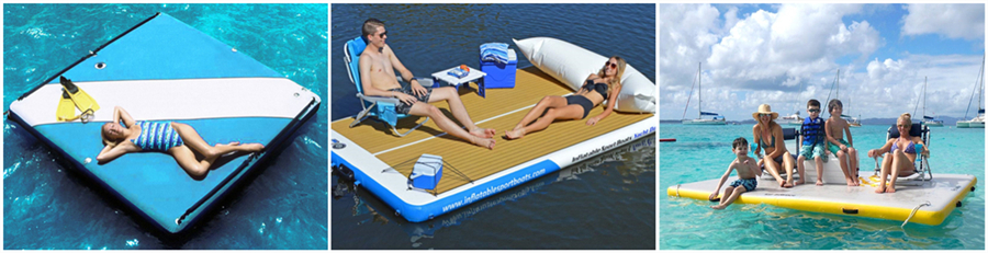 big inflatable floating platform
