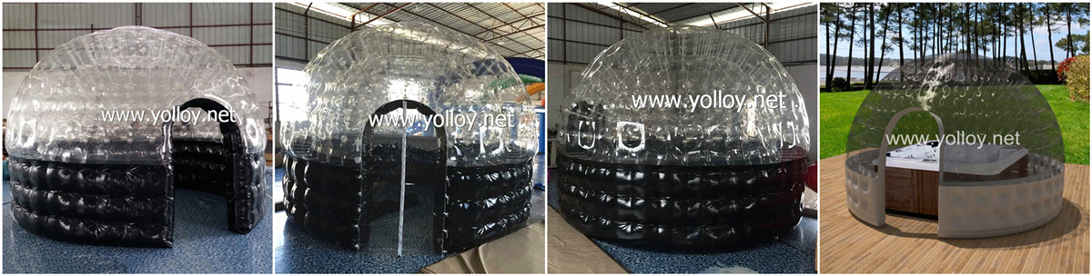clear inflatable dome for Spa