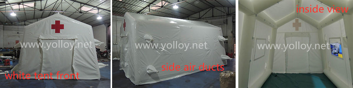 detailed images of inflatable relief medical rescue tent
