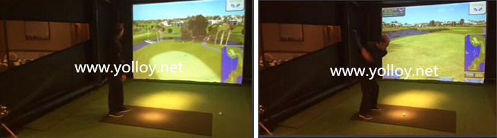 Clients' feedback of inflatable tent for golf simulator