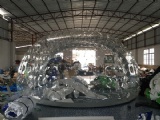 inflatable half clear tent for exhibition