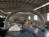 inflatable half clear tent for exhibition